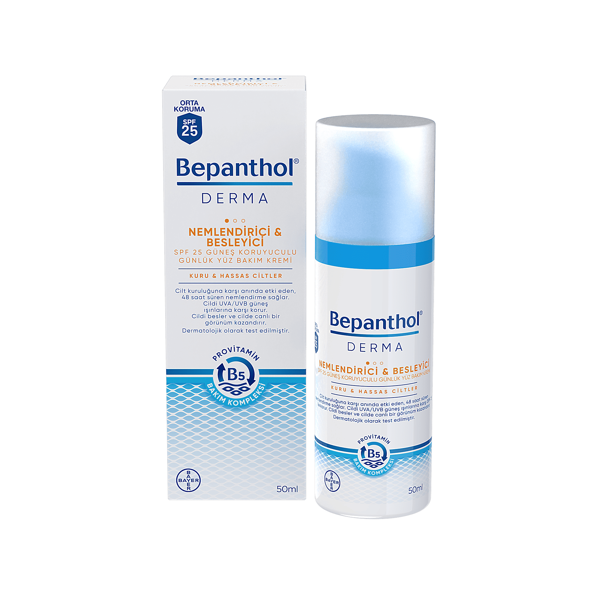 Bepanthol Derma Expert SPF 25 qoruyucu üz baxım kremi